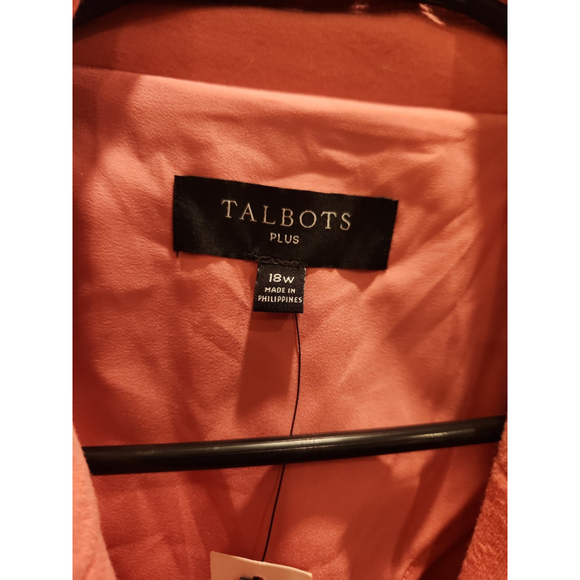 NWT! Talbots Pink Blazer Women's Size 18 W - Picture 2 of 6